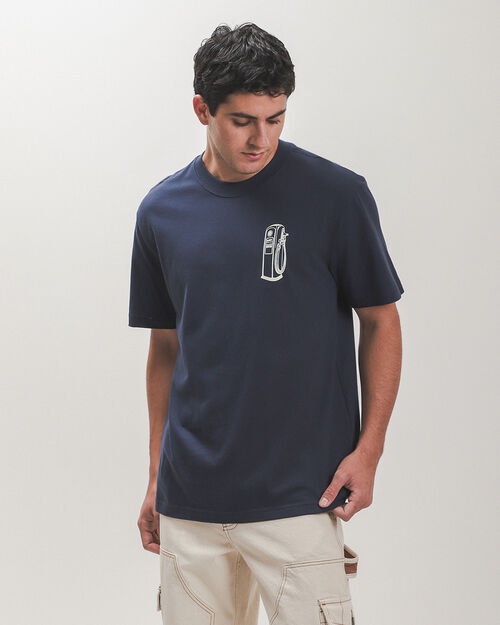 Playera Azul Relaxed