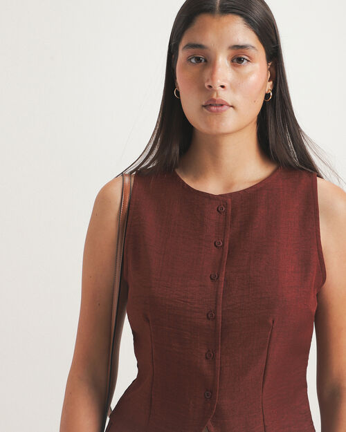 Chaleco Naranja Botones