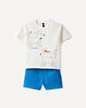 Conjunto Playera Y Short,AZUL INDIGO