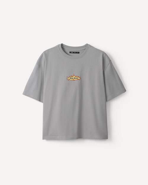 Playera Oversize Gris