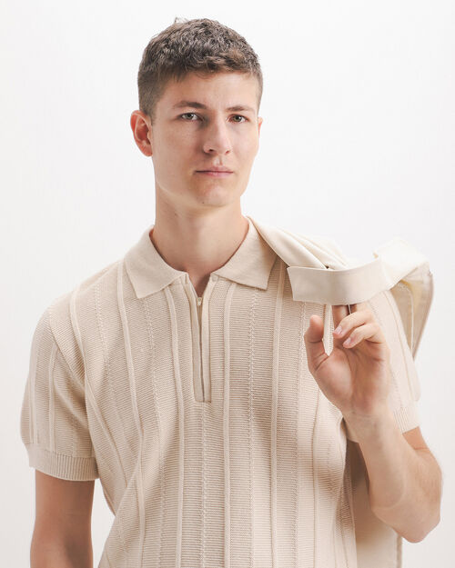 Polo Textura Beige