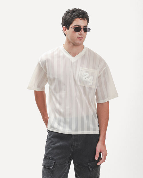 Playera Cropped Blanco