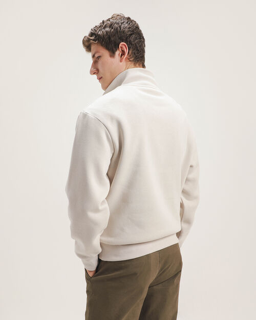 Sudadera Blanca Fit Relaxed