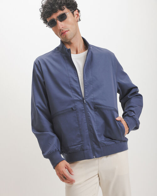 Chamarra Bomber Azul