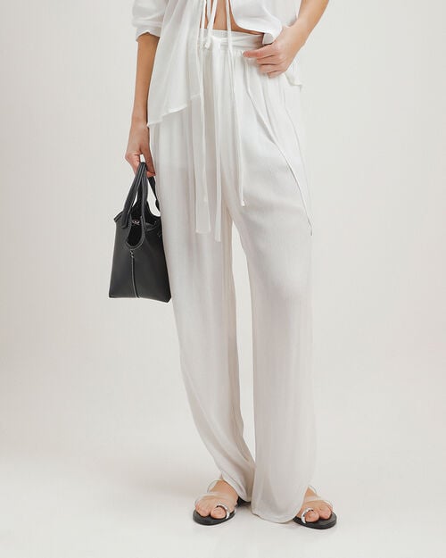 Pantal&oacute;n Blanco Amarre