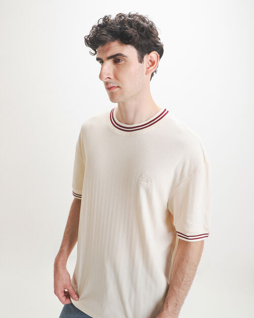 Playera Beige Relaxed