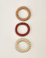 Set Ligas Scrunchie,ROJO OBSCURO