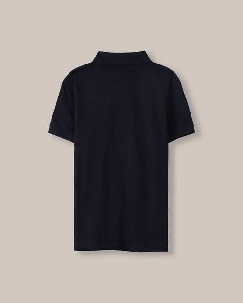 Polo Azul Manga Corta