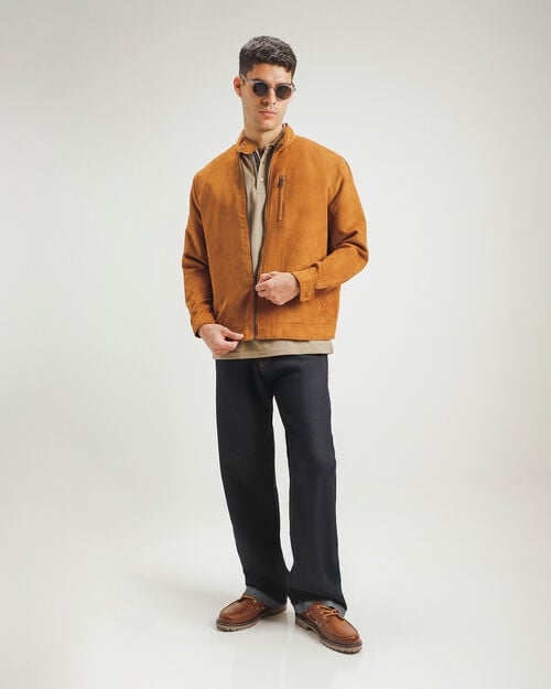 Chamarra Textura Gamuza