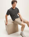 Playera Fit Regular Gris,NEGRO