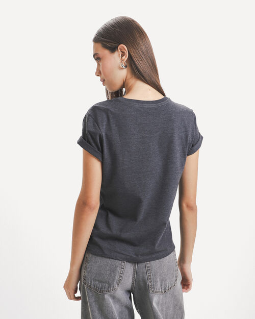 Playera Slim Estampada