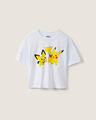 Playera Cropped Pokémon,BLANCO