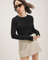 Top Blanco De Punto,NEGRO