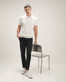 Pantalón Negro Fit Skinny,NEGRO