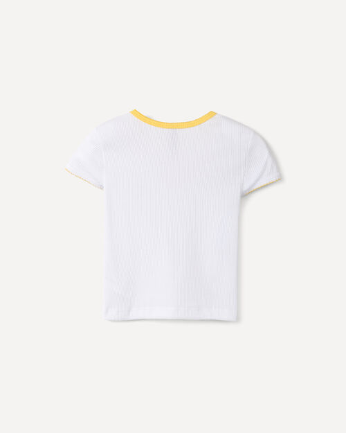 Playera Blanca Bordada