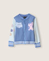 Chamarra Bomber Stitch,AZUL CIELO