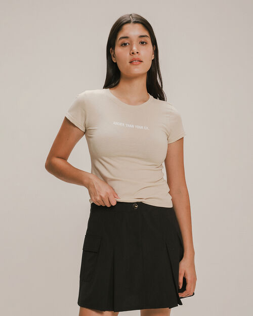 Playera Manga Corta Texto