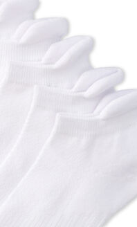 Set 5 Calcetines Sport Color Blanco Detalles En Colores