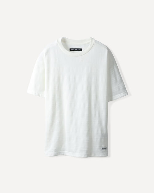 Playera Blanca Relaxed