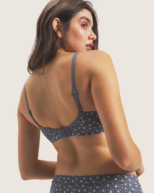 Brasier Azul Estampado
