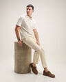 Pantalón Fit Regular Blanco,BLANCO HUESO
