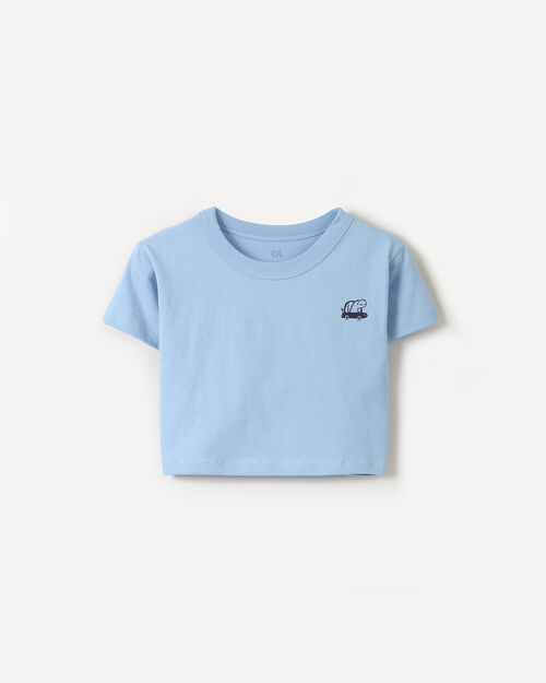 Playera Azul Boxy