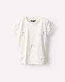 Playera Blanca Con Mo&ntilde;os,BLANCO