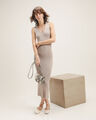 Vestido Midi Café,CAFE CLARO