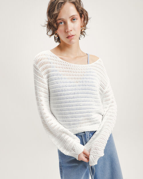 Su&eacute;ter Tejido Eyelet
