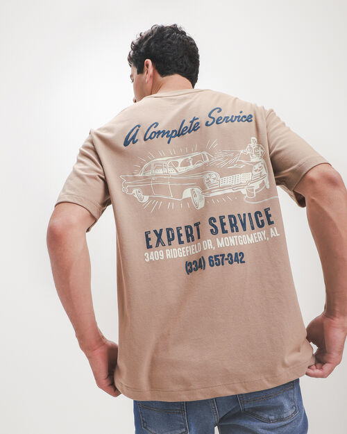 Playera Relaxed Caf&eacute;