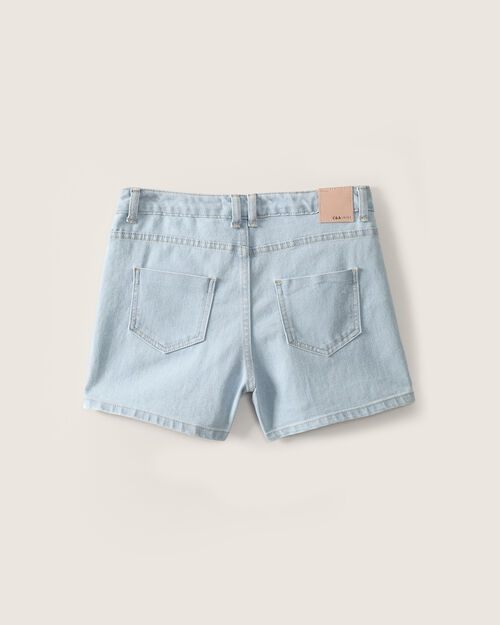 Short Mezclilla Efecto Lavado