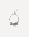 Pulsera Charms Colgantes,PLATEADO P4