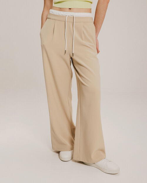 Pantalón Contraste Cintura