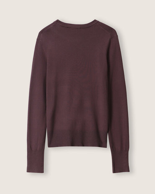 Suéter Morado Botones