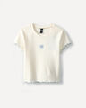 Playera Con Bordado,BLANCO