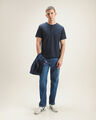 Jeans Fit Straight Azul,AZUL MARINO