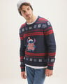 Suéter Navideño Stitch,AZUL MARINO