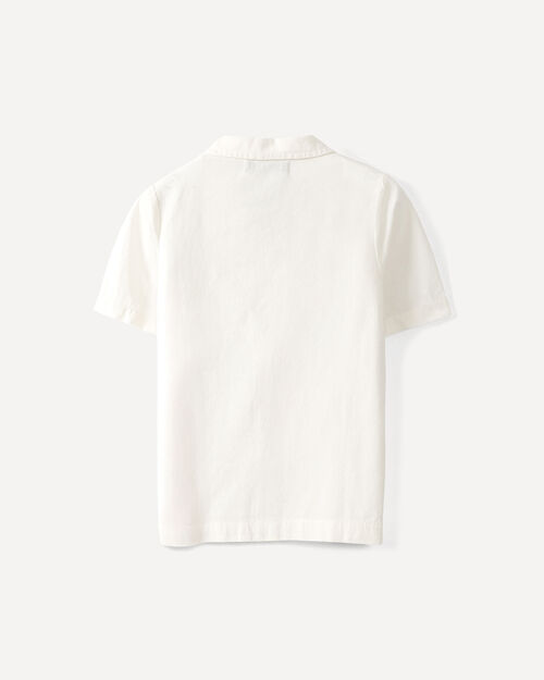 Camisa Beige Manga Corta