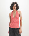 Top Halter Estampado,ROJO