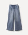 Jeans Fit Wide Leg Extreme,AZUL ACERO