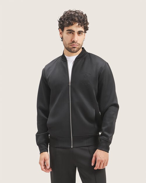 Chamarra Negra Bomber, NEGRO Chamarra Negra Bomber