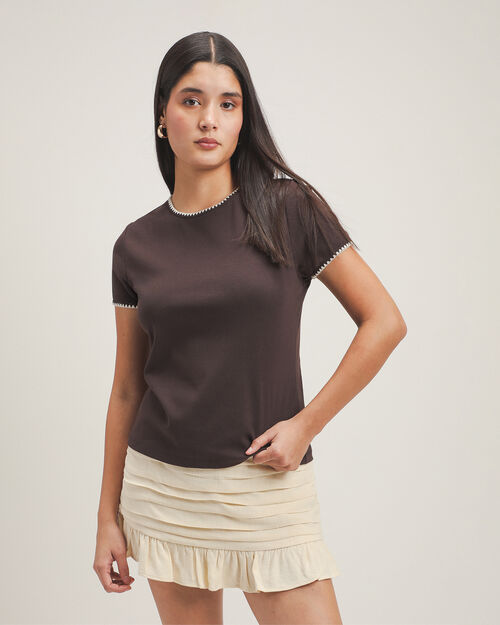 Playera Caf&eacute; Regular