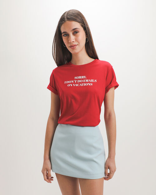 Playera Roja Dise&ntilde;o