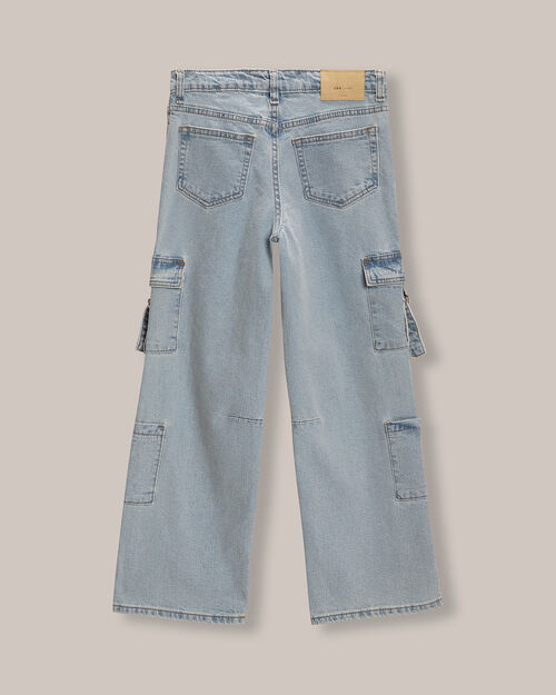 Jeans Wide Leg Cargo