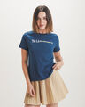 Playera Beige Texto,AZUL TEAL