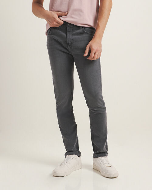 Jeans Gris Fit Skinny