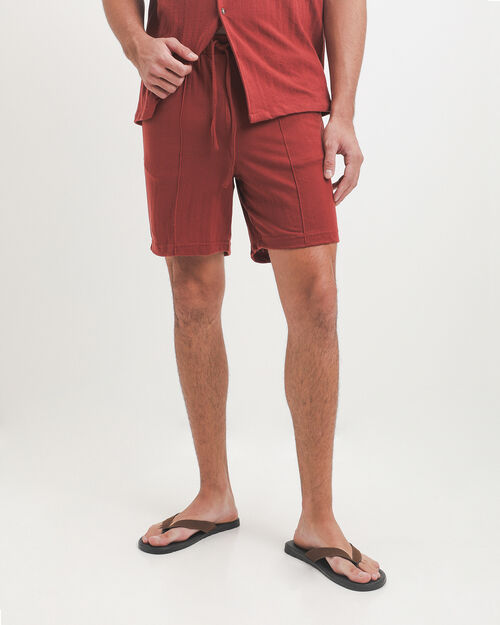 Short Textura Rojo