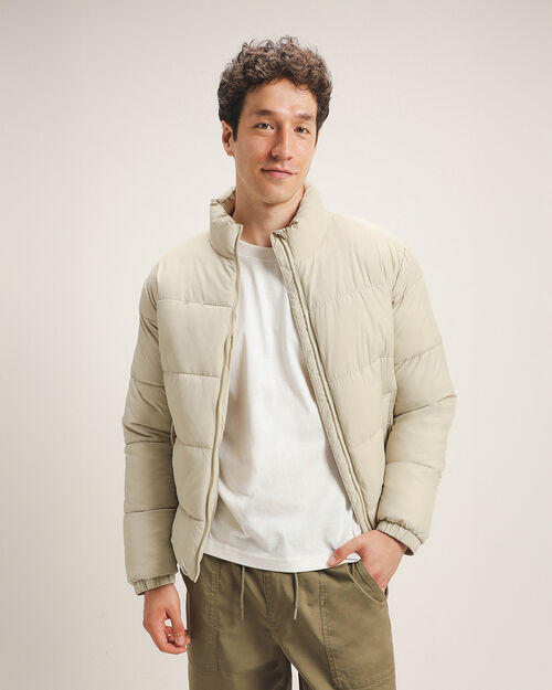 Chamarra Puffer Beige