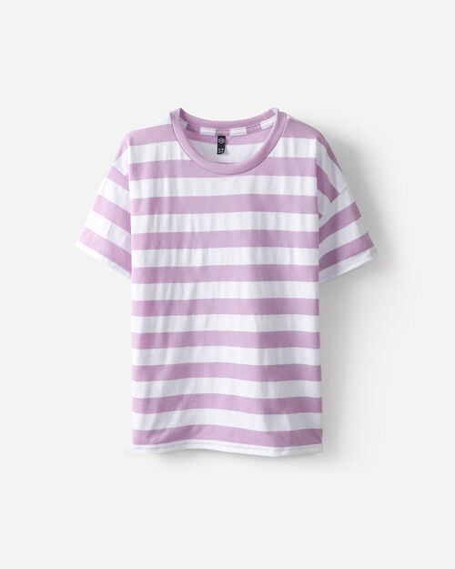 Playera Rayas Lila