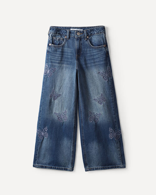 Jeans Wide Leg Bordado
